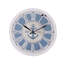 Horloge murale blanche en métal