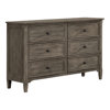 Commode double 6 tiroirs l 47,63 po Isiah