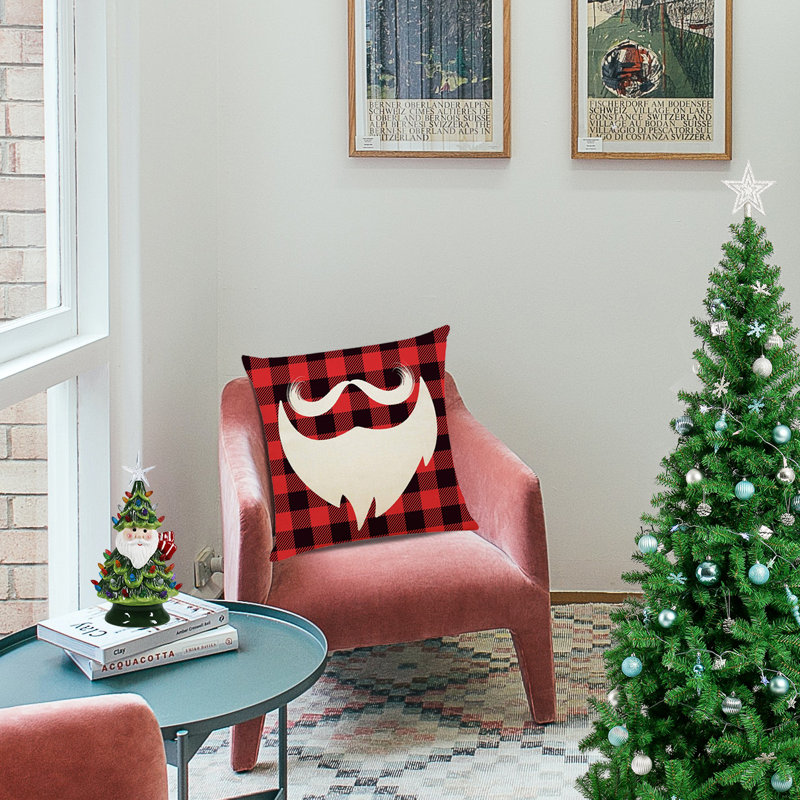 18x18" Abstract Linen Pillow Covers for Christmas