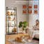 160cm H x 56cm W Metal Etagere Bookcase-1243508670