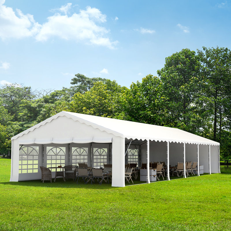 Steel Storage Canopy, Heavy Duty Party Tent, 20' W × 60' D