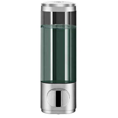 Wall Mounted 10oz Silver Soap Dispenser Refillable Pump