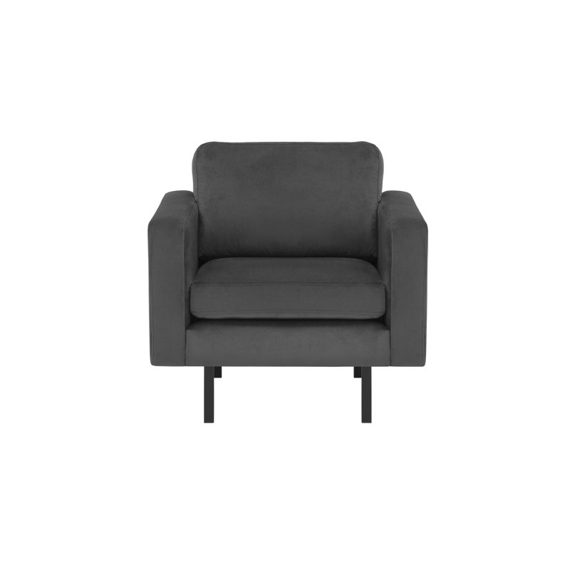Jacquoline Upholstered Armchair, Dark Grey