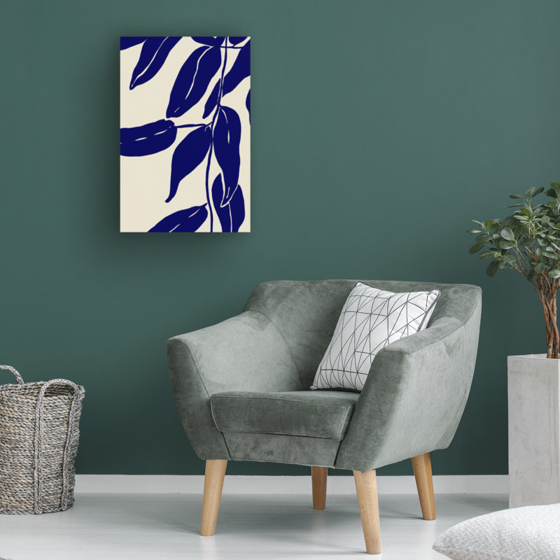 Art sur toile à feuilles bologniques bolognaises, H 19 po x l 12 po