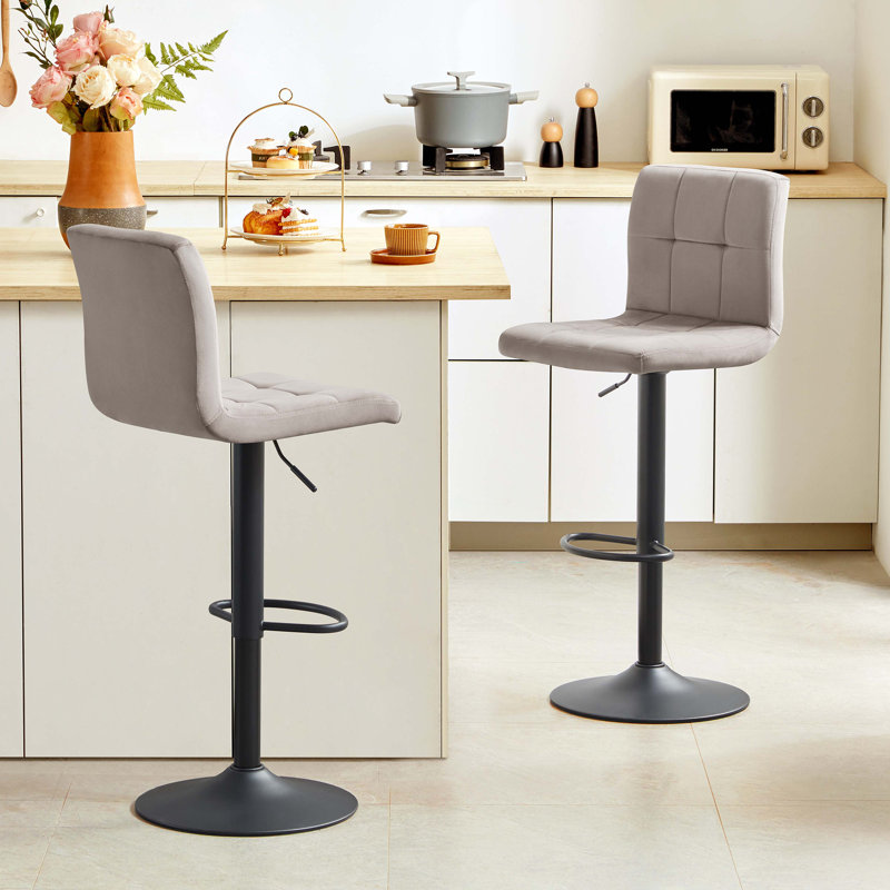 Paynter Swivel Adjustable Height Stool, Grey