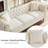 3-Seater Velvet Sofa, Chesterfield Upholstered Couch With Rolled Arms, Gold Trim & Solid Wood Legs, Removable Cushions For Living Room-2008500540