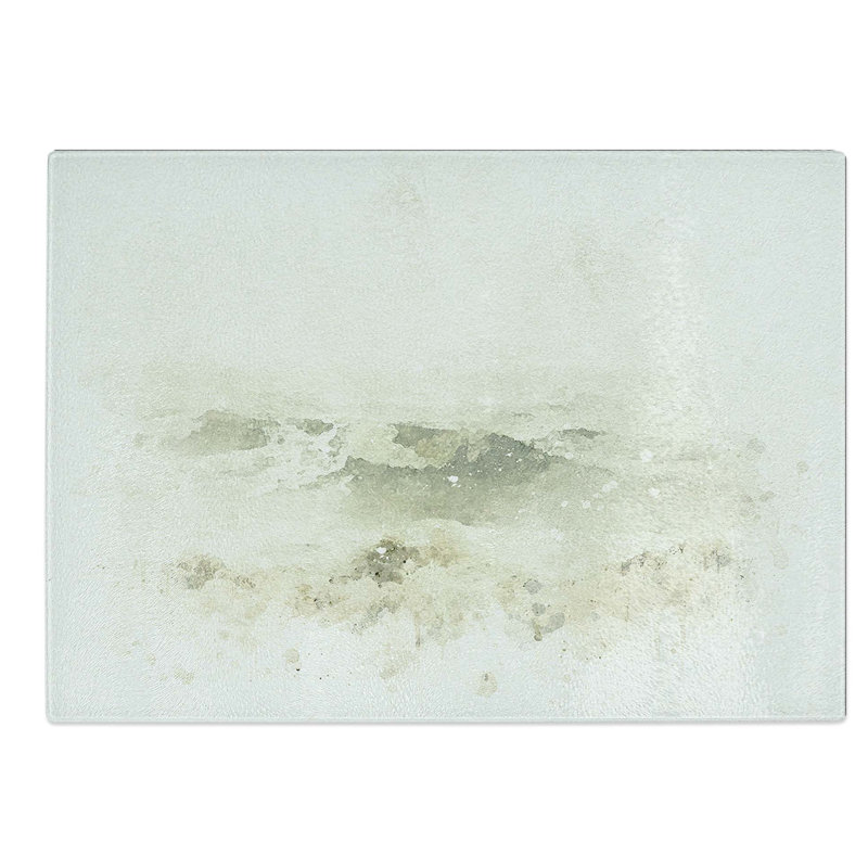 Tempered Glass Sea Waves in Iceland Chopping Board, 39 cm W x 28.5 cm L