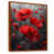 Toile avec cadre flottant brun