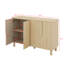 Buffet polyvalent - magnifique buffet en bois avec tablettes réglables et poignées arquées uniques-254694560