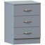 Maybery 3 - Drawer Bedside Table Nightstand-356433624