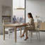 Ensemble de 2 chaises d'appoint de style campagne moderne, finition blanc antique, dossier rembourré, mobilier en bois | Idée de cadeau
