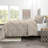 Double Brushed Pleated Duvet Cover Set-1115752269-1138794285