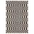 Harlow Blocks and Stripes Beige/ Black Area Rug-251161877