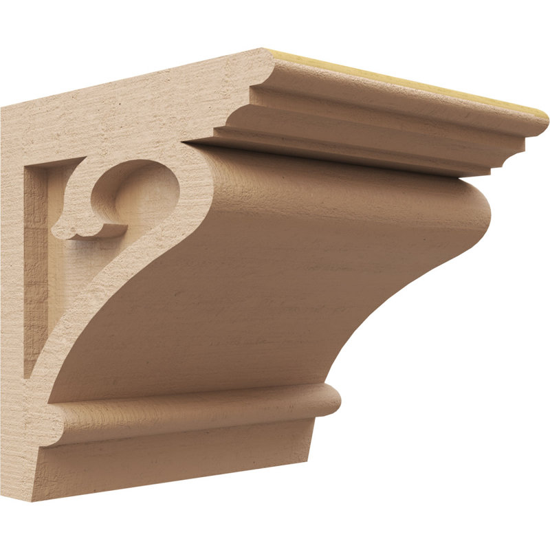 Bois de cèdre brut Mayflower TimberThane Corbel, apprêté brun clair, H 7 po x l 7 po x P 7 po