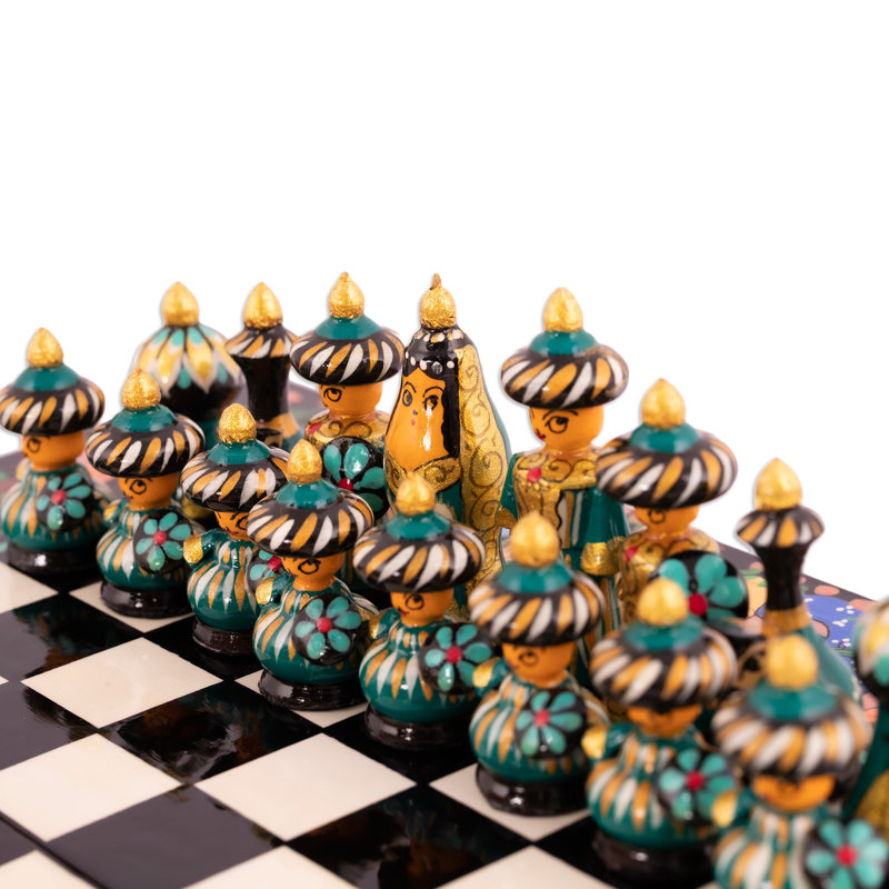 Jeu d'échecs en bois Crak Night