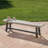 Eules 17.5" H x 63" W Solid Wood and Metal Outdoor Dining Bench-100638431