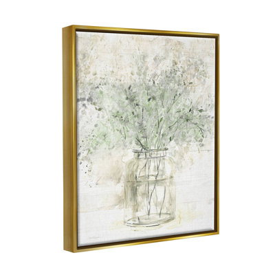 «Baby's Breath Botanical Bouquet», art mural sur toile flottante par Carol Robinson