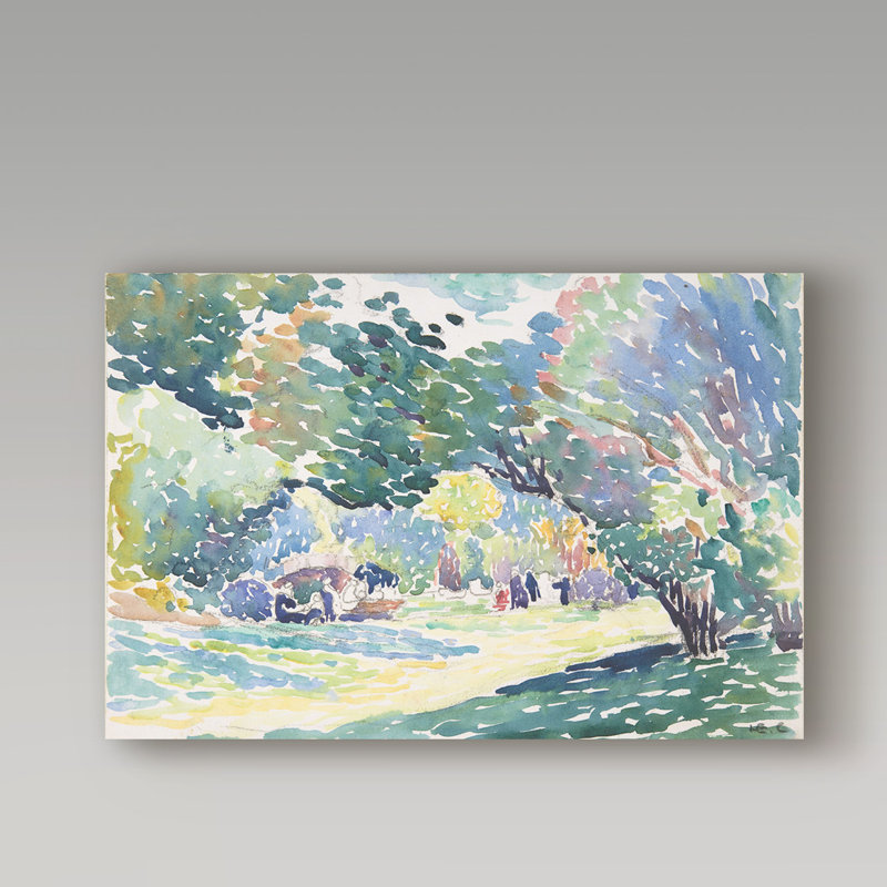 « landscape 1904 », reproduction de peinture à l’huile sur toile tendue, 16 po x 24 po