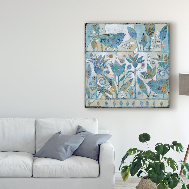 « spring spring abstract modern », reproduction de peinture à l’acrylique sur toile tendue, H 35 po x l 35 po x P 2 po