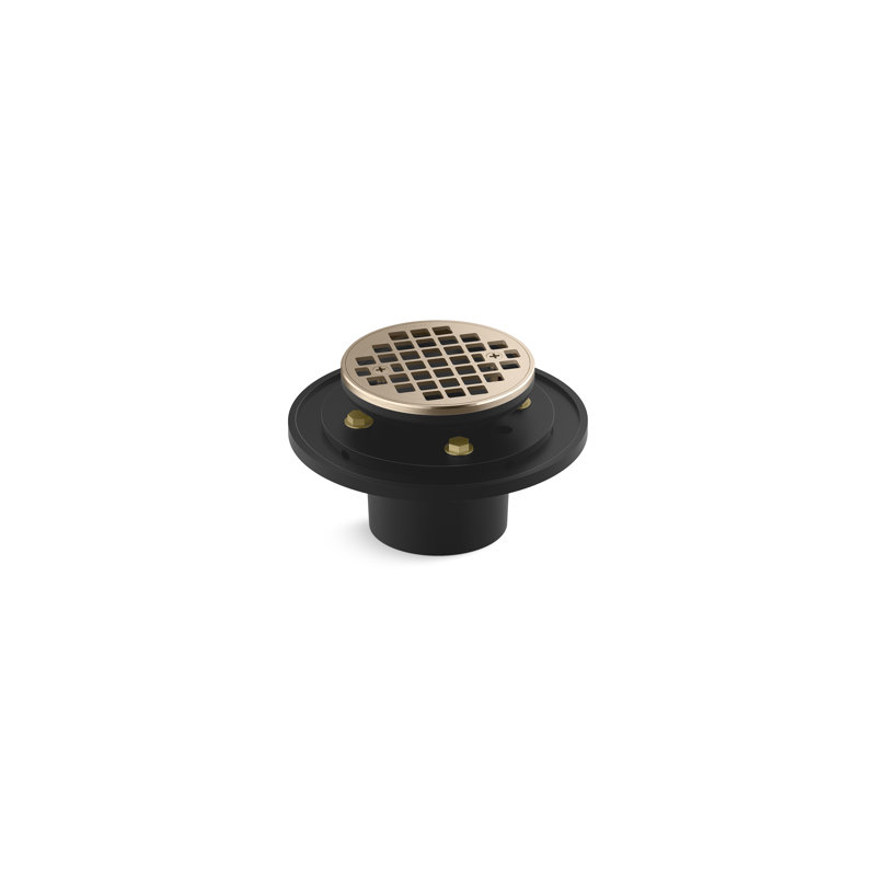 Clearflo Round Brass Tile-In Shower Drain, Vibrant Brushed Bronze
