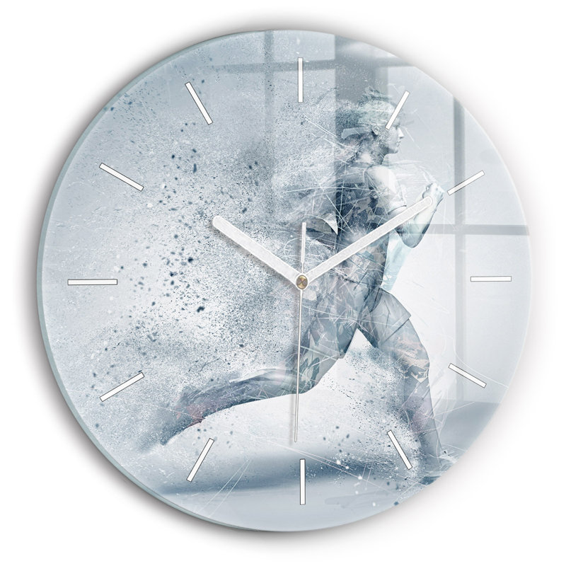 Glass Wall Clock