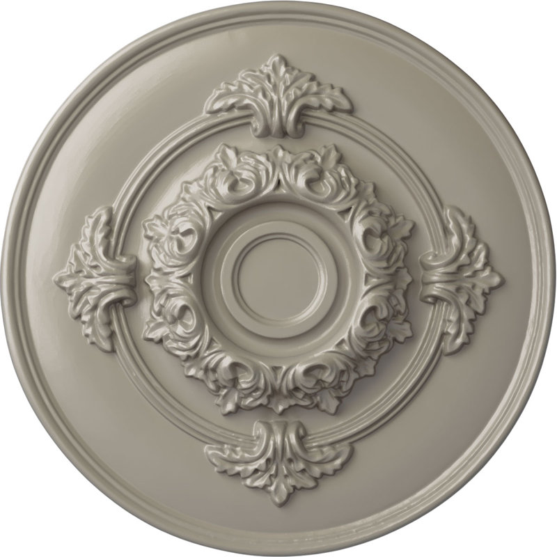 Médaillon de plafond Endurathane Baltimore, P 15 3/8 po x P 4 1/4 po x P 1 1/2 po (convient aux auvents jusqu'à 5 1/2 po), fini désert Gobi peint à la main