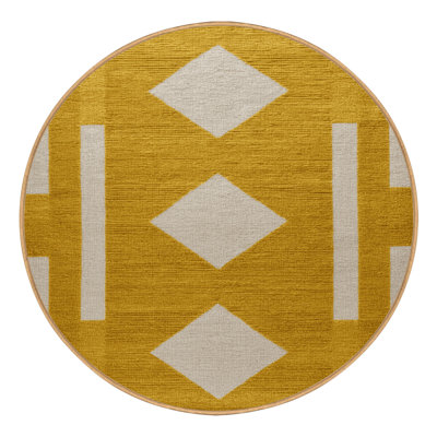 Machine Washable Checkered Brown Area Rug