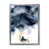 Toile argentée avec cadre d'angle fermé