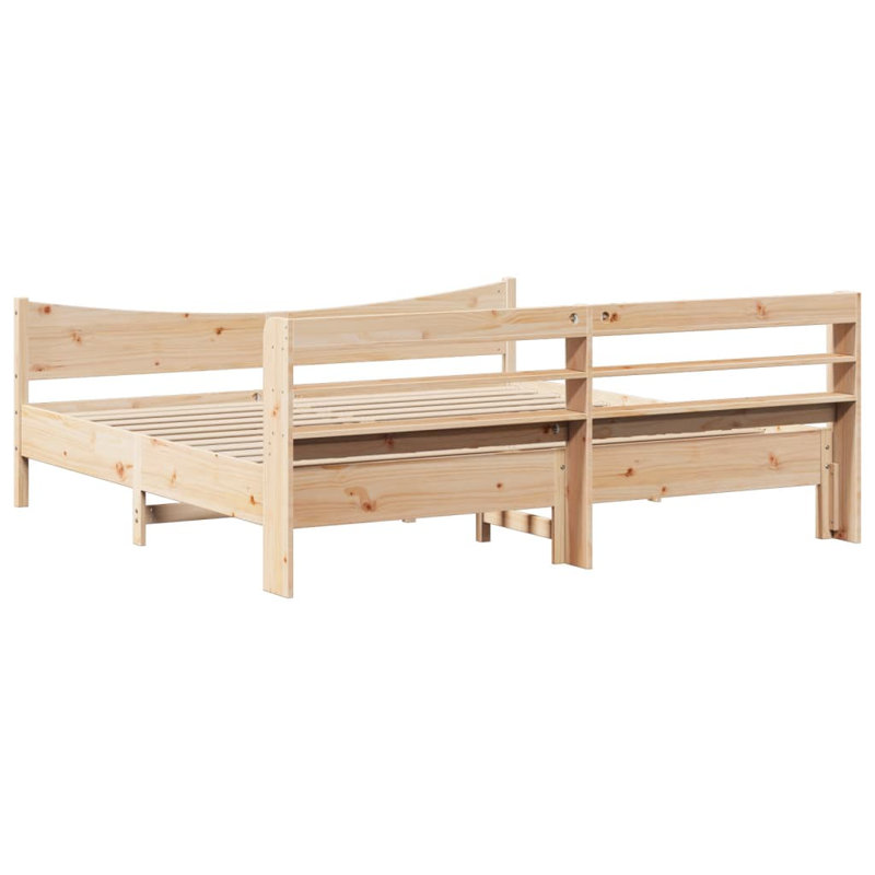 Storage Bed, Brown, Super King (6')