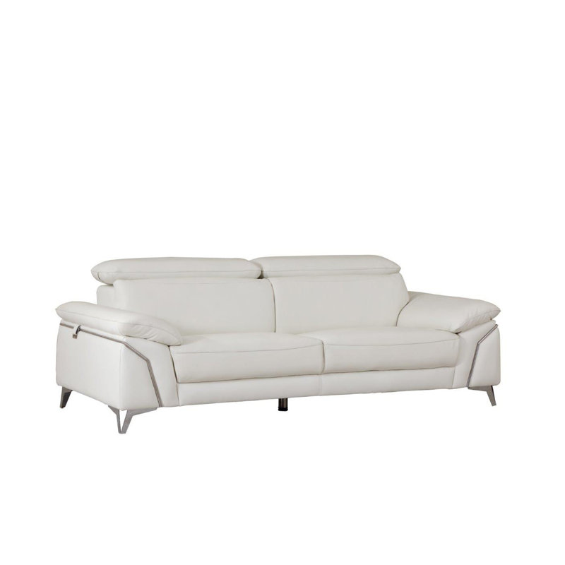Canapé en cuir Global Global, Blanc