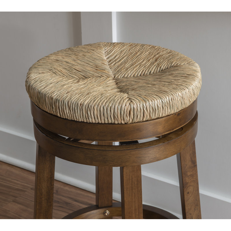Tabouret de bar et de comptoir Granville, Noyer, Tabouret de comptoir (siège d'une hauteur de 25,5
