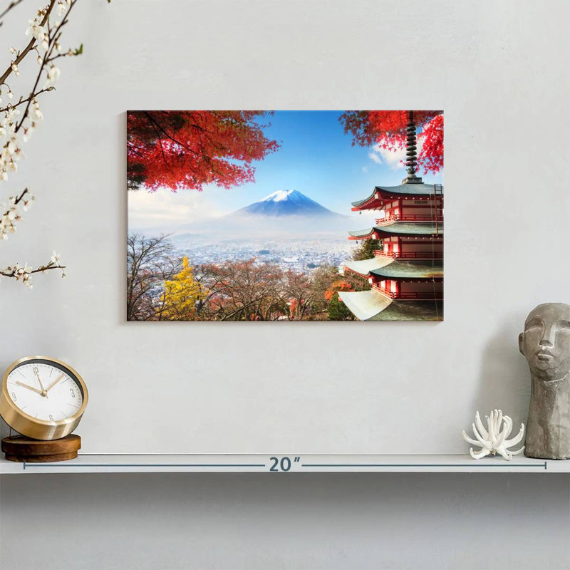 Alvord Autumn Mount Fuji, 8" H x 12" W