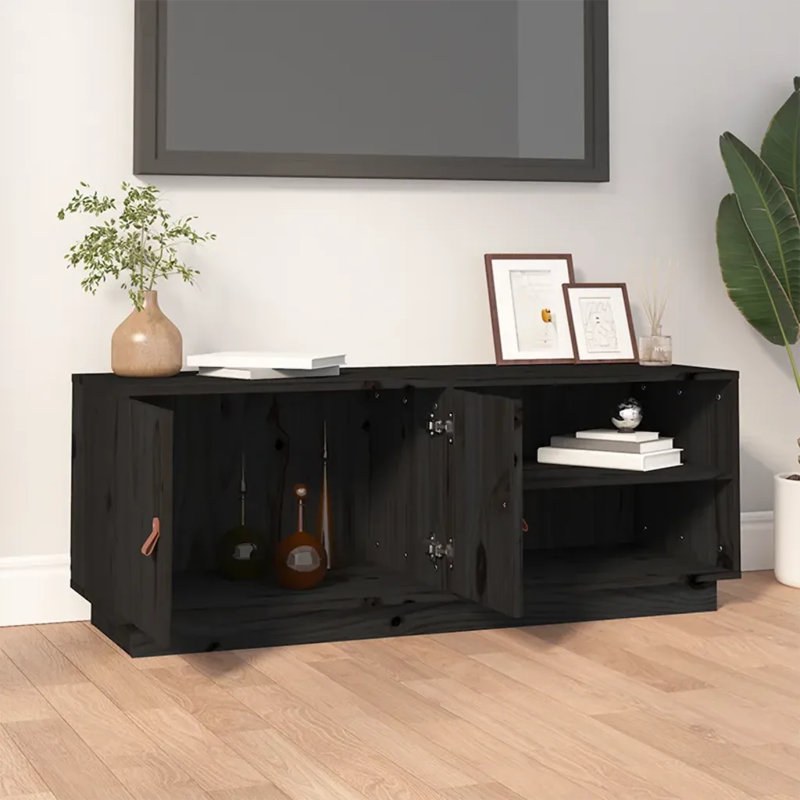 Unfinished TV Stand for TVs up to 48", Black