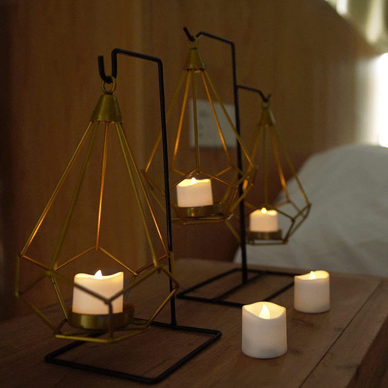 Unscented Flameless Tealight Candle, 1.6" H x 1.5" W x 1.5" D