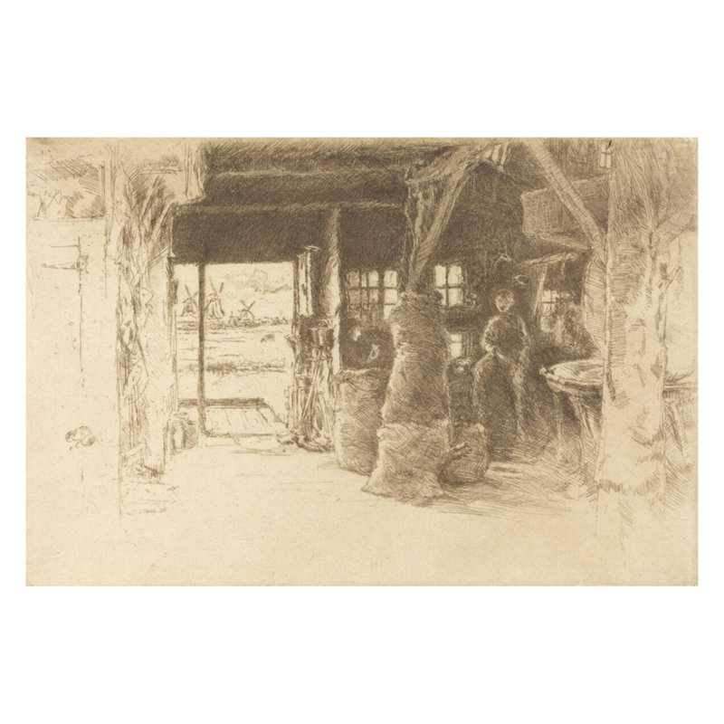 «The Mill» par James McNeill Whistler - estampe numérique, H 22 po x l 28 po