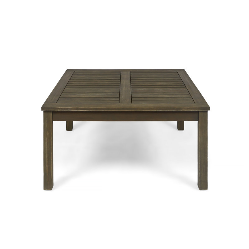 Ensemble de canapé modulaire d'extérieur en bois d'acacia avec coussins gris foncé Perla, Brown, Grey