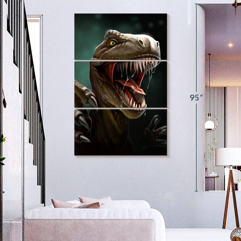 Brampt Vicious Dinosaur, 74" H x 48" W