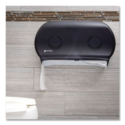 Distributeur de tissu de toilette géant en perle noire