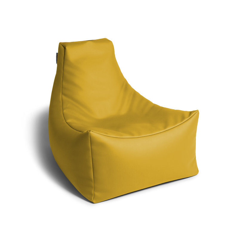 Fauteuil à billes Juniper Jr, vinyle de qualité supérieure, Jaune
