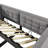 Upholstered Twin Size Daybed, Hydraulic Storage Twin Bed Frame With Usb & Type-C Charging, Bed Frame With Wooden Slats And Tufted Sofa Back, Velvet (Without Mattress)-1560710577