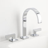 Devon Line2 Widespread 8" Bathroom Faucet + Universal Click-clack Drain – Matt Black