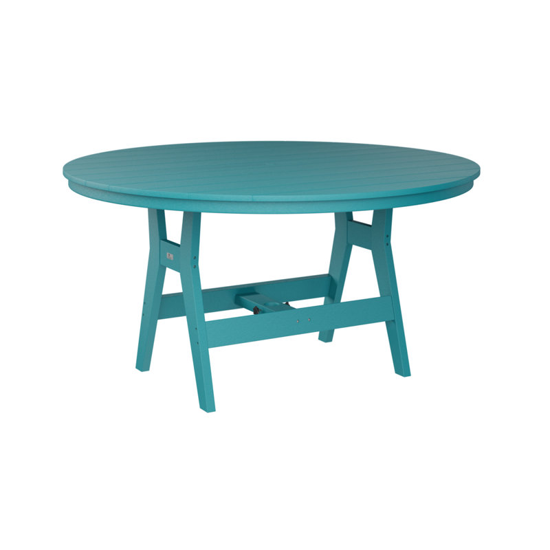 Berlin Gardens Harbor 60″ Round Bar Table, Aruba Blue