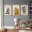 Illustration de pissenlit abstraite de style Mid-Century moderne bohème, images murales de salon moderne et chic, impression sur toile encadrée, ensemble de 16 pièces x 16 po x 3 pièces, 24 po x 36 po x 3 pièces-119390184-87392607-87392605