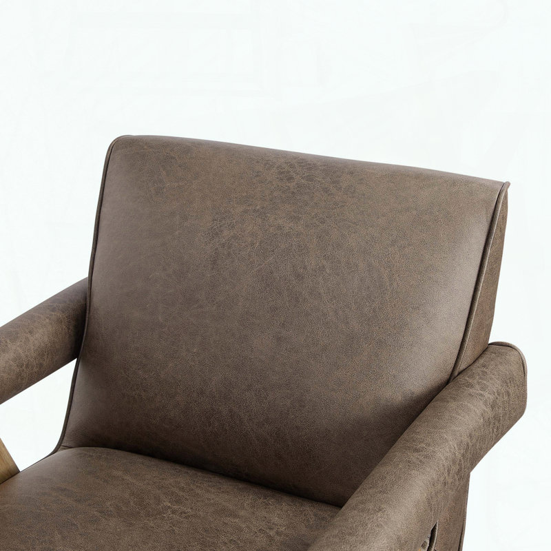 Fauteuil moderne en similicuir Nessi - espresso, Espresso