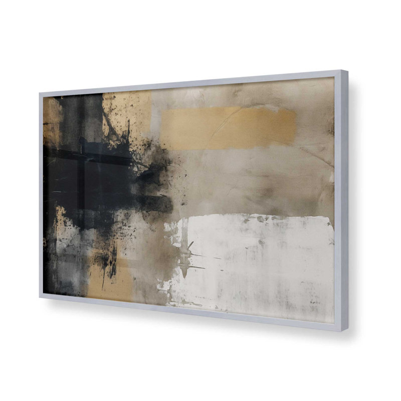 Mélange Chiaroscuro II, Cadre simple en chrome poli poli, H 25,25 po x l 37,25 po