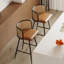 Ensemble de 2 tabourets de bar rotatifs 26 po H-2058239532