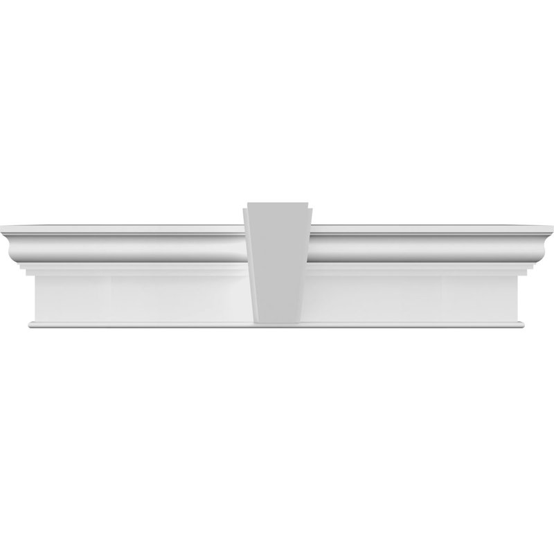Craftsman Crosshead w/ Deco Keystone, 76 inches