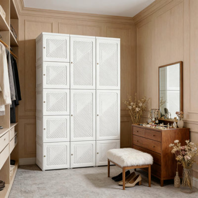 Armoire à vêtements, garde-robe portatif, organisateur de rangement pour vêtements
