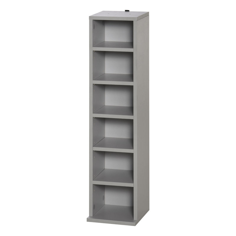 Lorentzen 88.5cm H x 21cm W Standard Bookcase, Grey