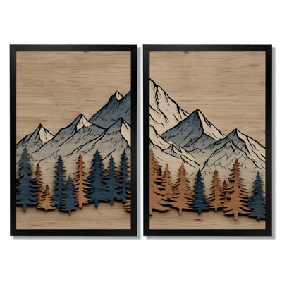 Blanc et brun, montagnes berbères marocaines, impressions sur toile, paysage blanc, 2 pièces